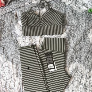 Glyder sultry moss & oat milk matching set